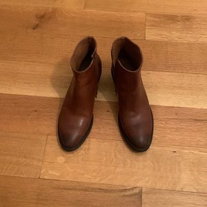 Frye short cowboy boots.